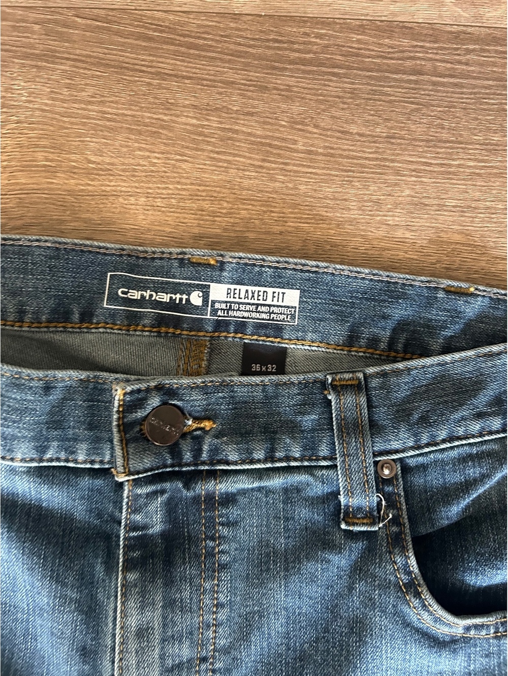 carhartt relaxed fit jeans 36x32 - Picture 3 of 3